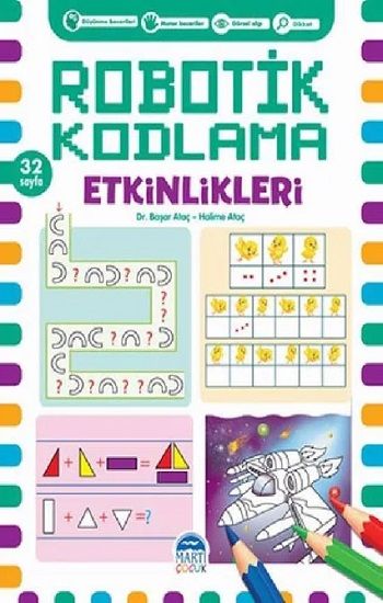 Robotik Kodlama Etkinlikleri 18 - Martı Çocuk Yayınları Kitap