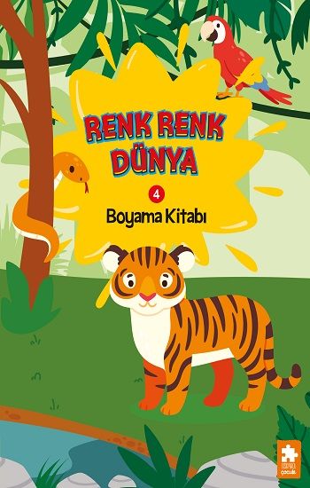 Renk Renk Dünya Boyama Kitabı - 4 - Eksik Parça Yayınları Kitap