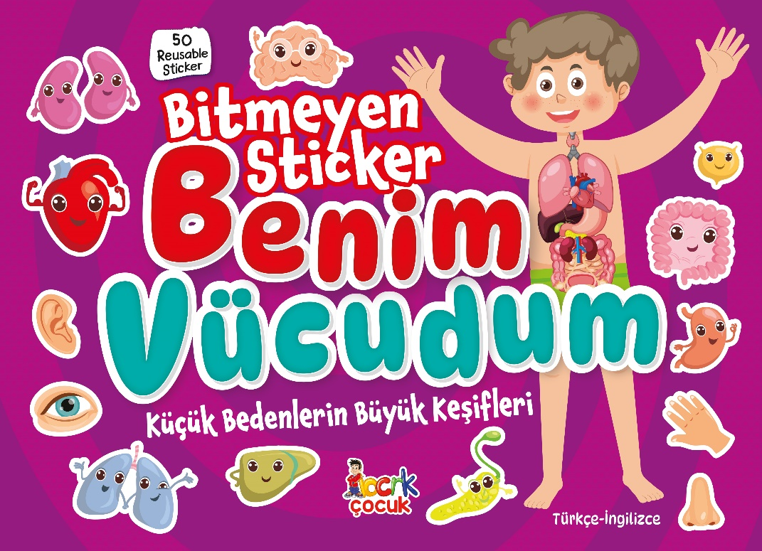 Bitmeyen Sticker - Benim Vücudum - Bıcırık Yayınları Kitap