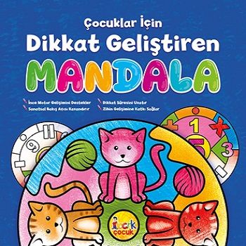 Çocuklar İçin Dikkat Geliştiren Mandala - Bıcırık Yayınları Kitap