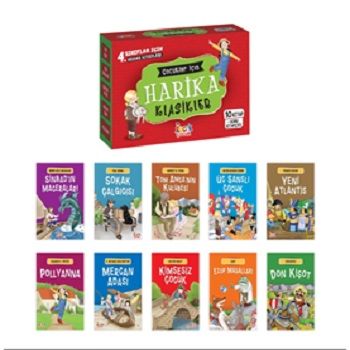 Çocuklar İçin Harika Klasikler (10 Kitap+Soru Kitapçığı) - Bıcırık Yayınları Kitap