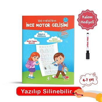 100 Etkinlikte İnce Motor Gelişimi (Hikaye Anlatımlı) - Dikkat Atölyesi Yayınları Kitap