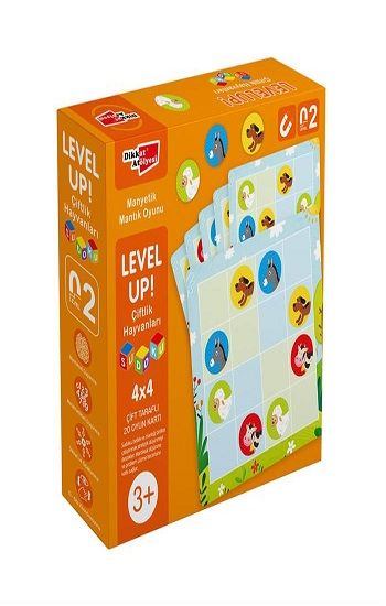 LevelUp! 2 - Çiftlik Hayvanları Sudoku - Dikkat Atölyesi Yayınları Kitap