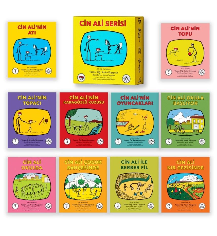 Cin Ali Kitap Seti (10 Kitap Takım) - Cin Ali Yayınları Kitap