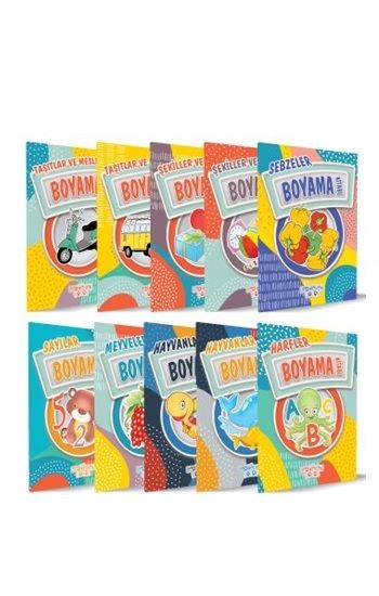 Boyama Kitapları (10 Kitap Takım) - Yediveren Çocuk Kitap