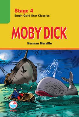 Stage 4 Moby Dick - Herman Melville, Yabancı Dilde Kitaplar Türkçe kitap kapağı