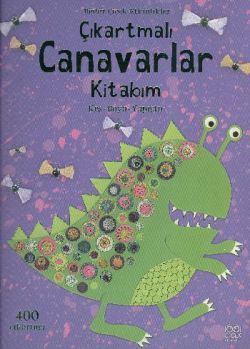 Çıkartmalı Canavarlar Kitabım - 1001 Çiçek Kitaplar Kitap