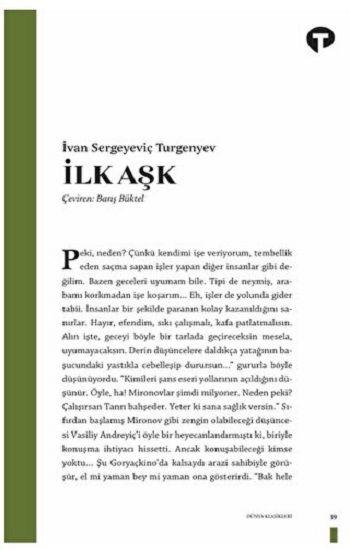 İlk Aşk - Turkuvaz Kitap Kitap