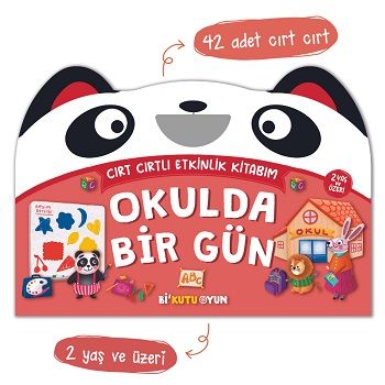 Cırt Cırtlı Etkinlik Kitabım – Okulda Bir Gün (2+ Yaş) - Bi Kutu Oyun Kitap