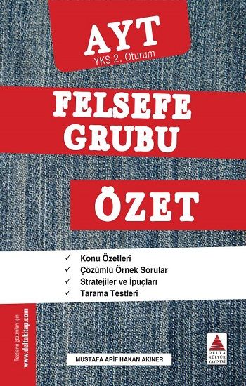AYT Felsefe Grubu Özet (YKS 2. Oturum) - Delta Kültür Yayınevi Kitap