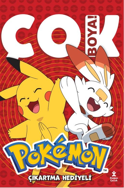 Pokemon Çok Boya Çıkartmalı Dev Boyama Kitabı - Doğan Çocuk Kitap