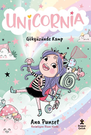 Unicornia - Gökyüzünde Kamp - Doğan Çocuk Kitap