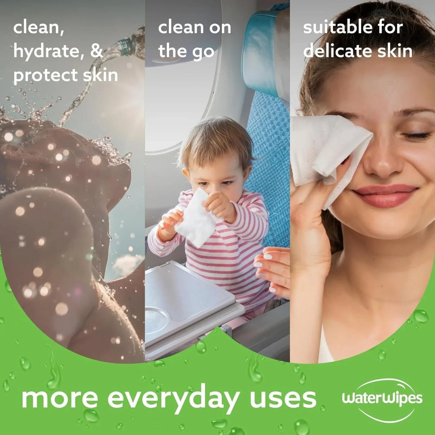 WaterWipes Hydrating Wipes 60 pcs - mezetto ebebek ebebek