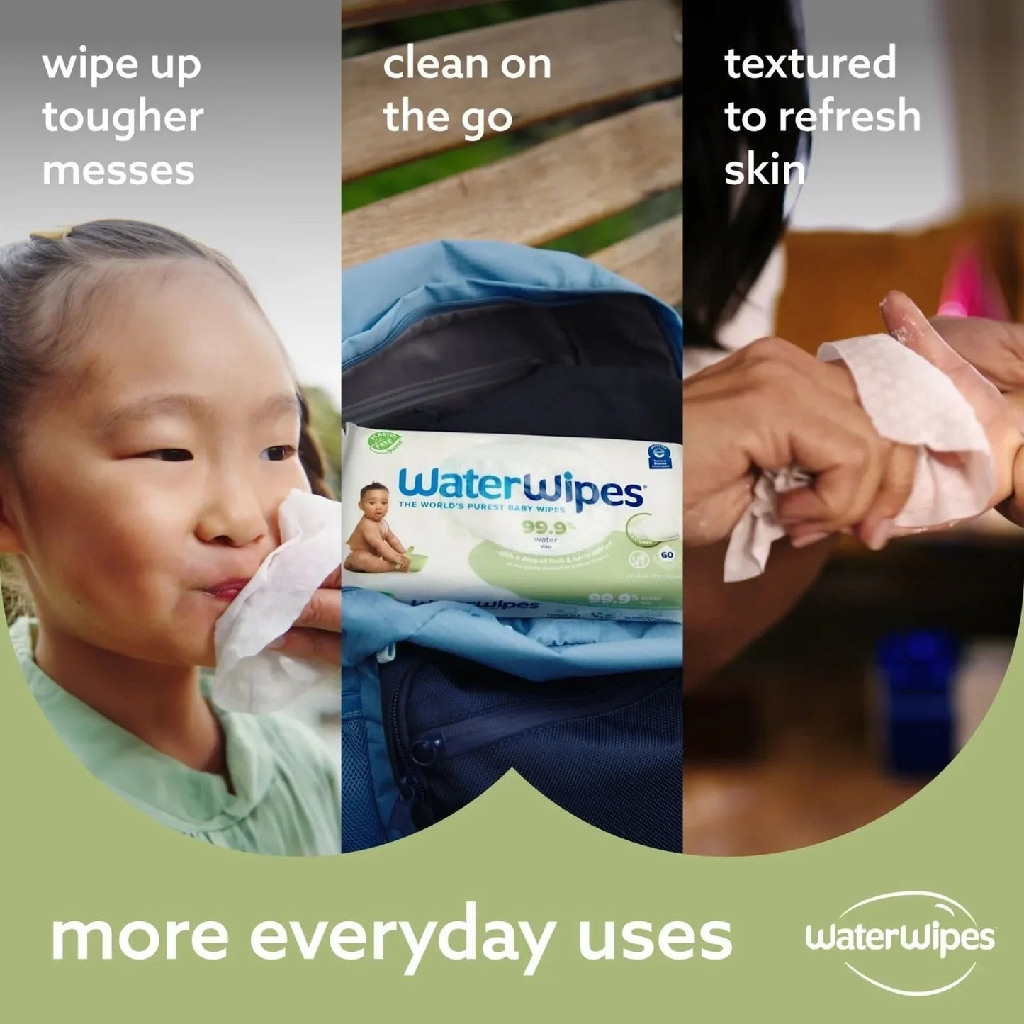 WaterWipes Textured Baby Wipes 60 pcs - mezetto ebebek ebebek