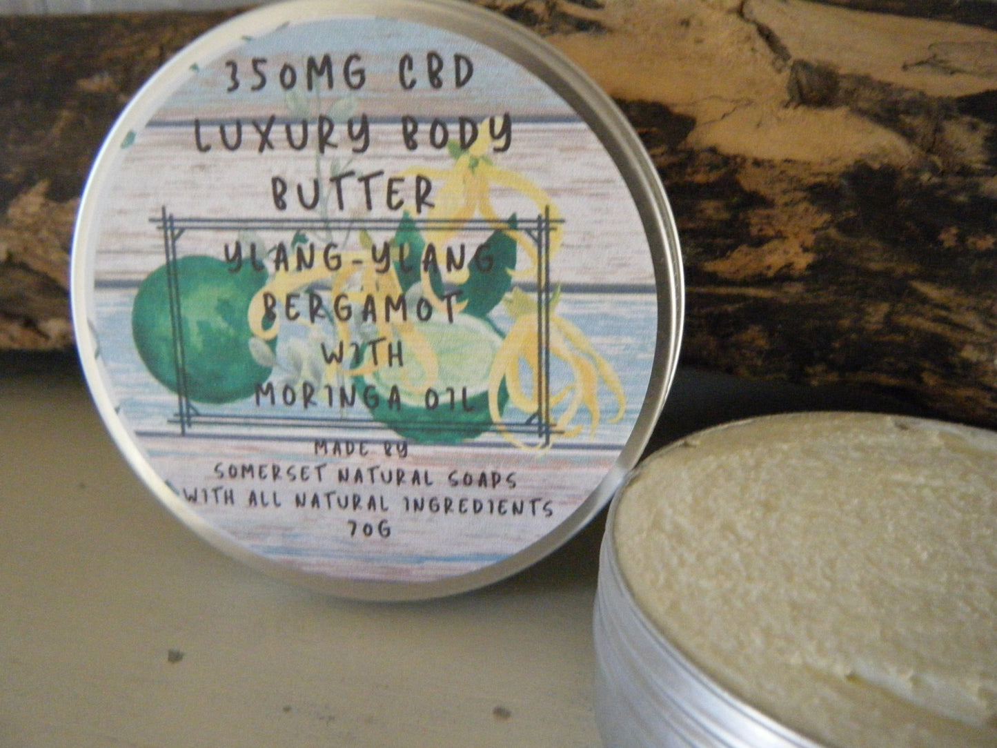 ylang Ylang & Bergamot CBD Luxury Body Butter - mezetto Shopify Collective Somerset Natural Soaps