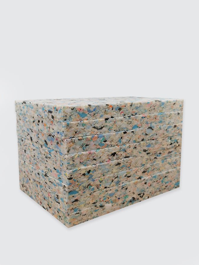 Yoga Studio 1'' Inch Chip Foam Half Yoga Block (8 Pack) - mezetto Shopify Collective Yoga Studio Store