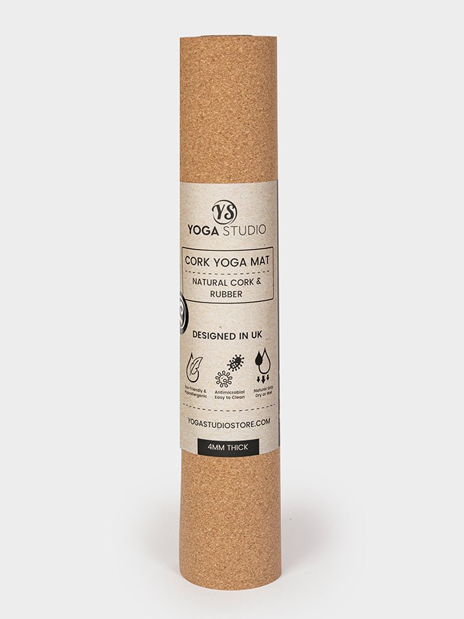 Yoga Studio Cork Yoga Mat 4mm - mezetto Shopify Collective Yoga Studio Store