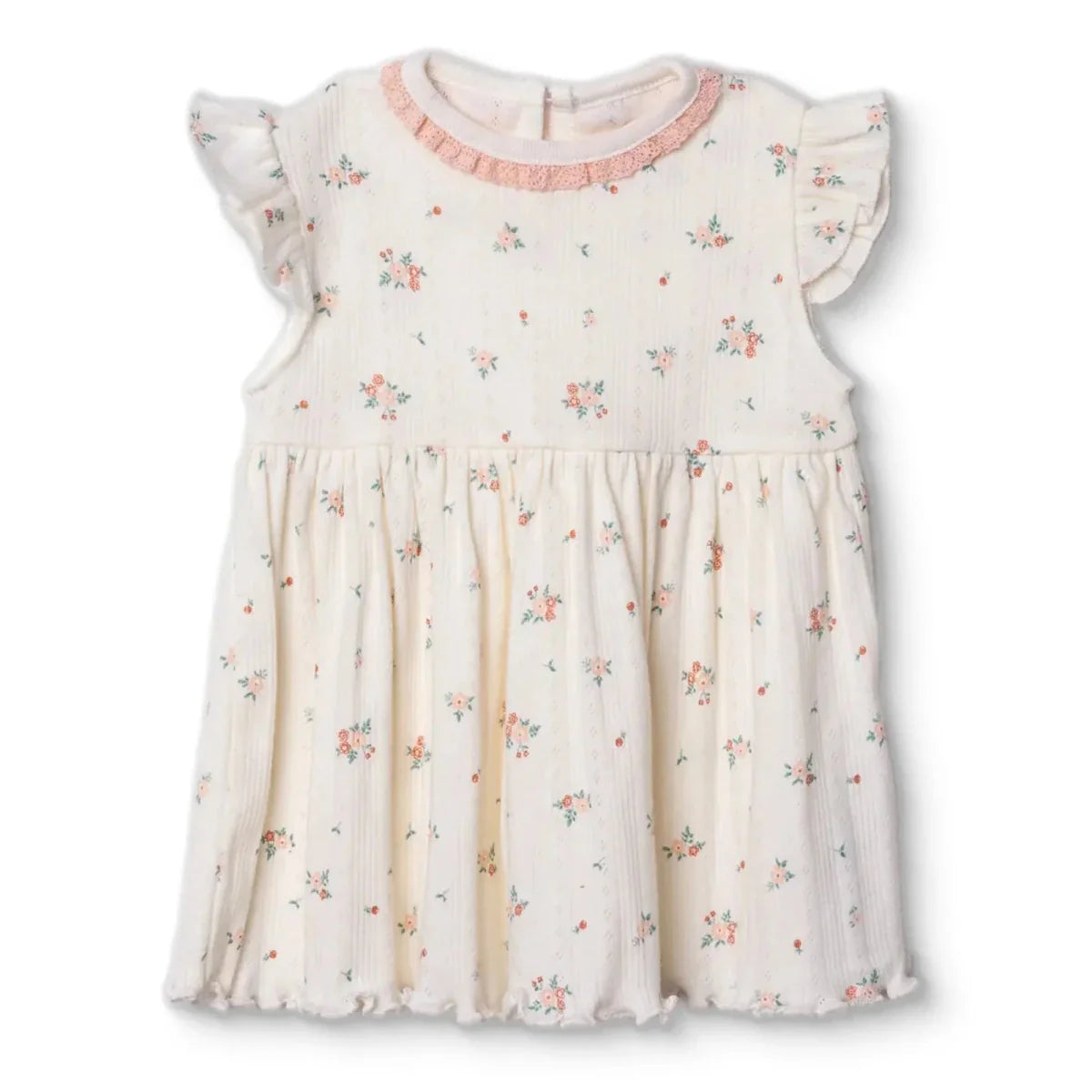 Bebetto Girls Dress Floral Print - Pink
