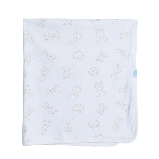 Little Dreams Girls Cotton Jersey Blankets - Ecru