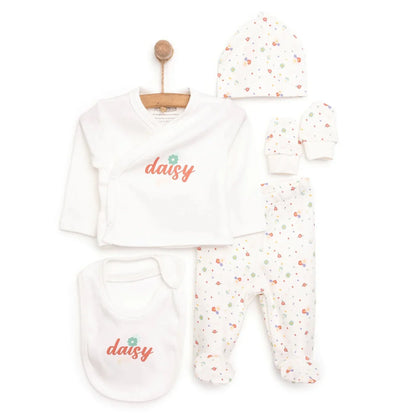 HelloBaby Newborn 5 pcs Starter Set - Ecru
