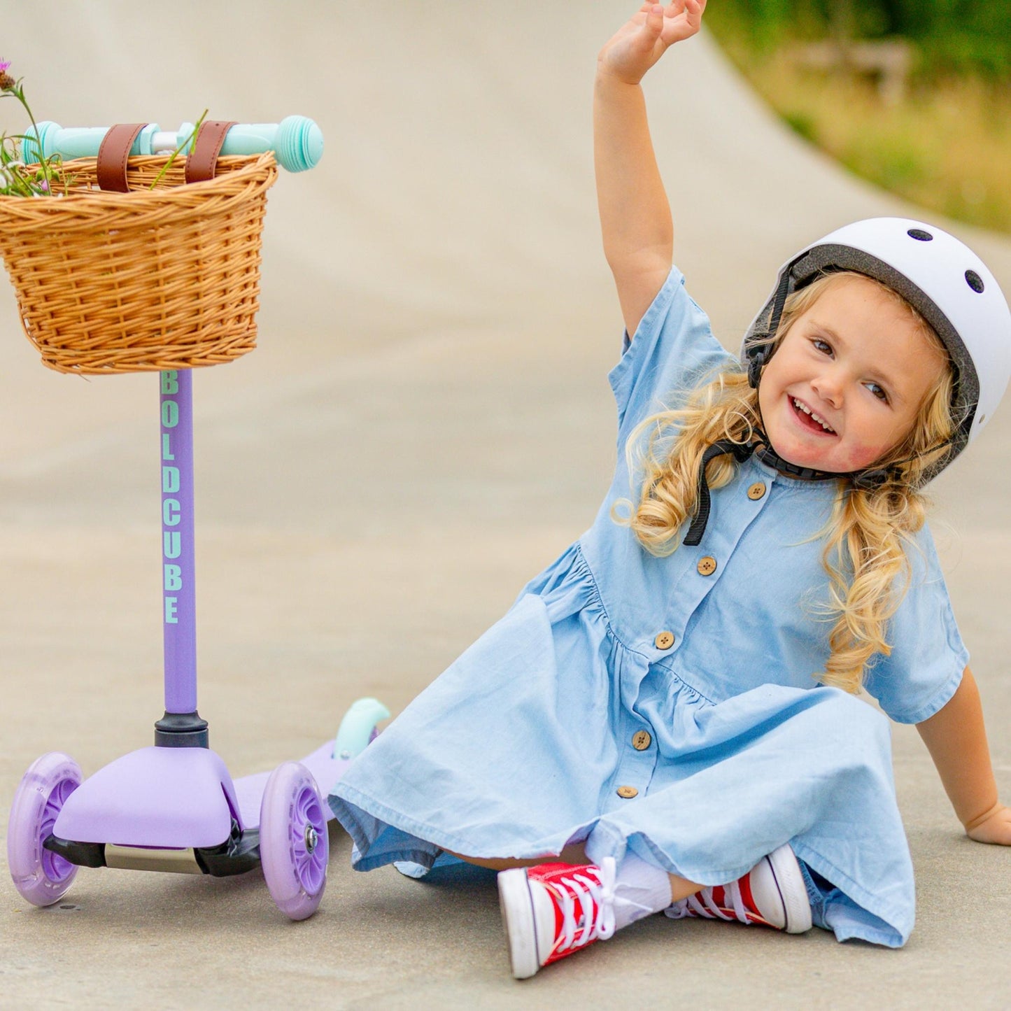 Lilac - Teeny 3 Wheel Scooter - mezetto