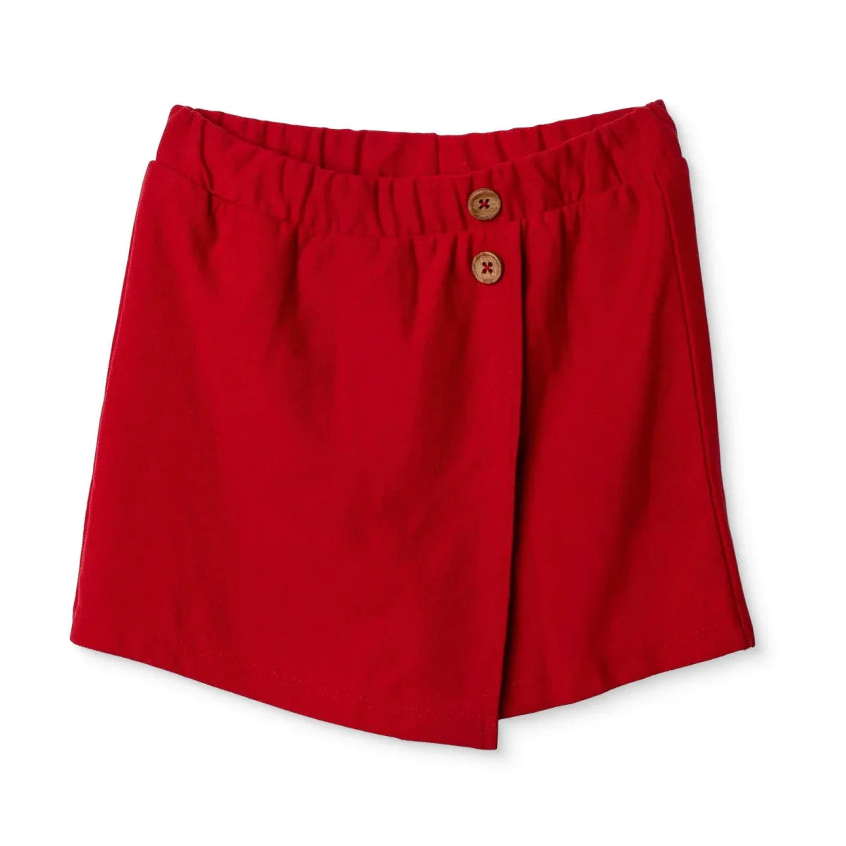 HelloBaby Girls Shorts with Buttons  Short Leg - Red