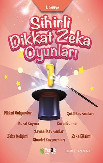 1.Seviye - Sihirli Dikkat Zeka Oyunları 1 (İlkokul) - Fark Yayınları Kitap