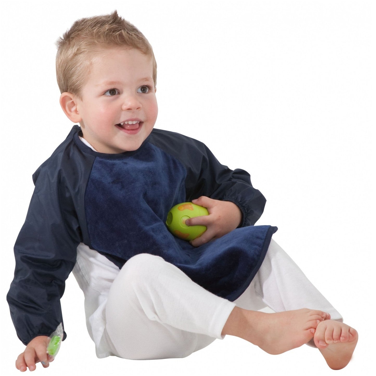 2 PACK - Mum 2 Mum Long Sleeved Wonder Bibs LARGE 18m - 3 years - Grey & Navy - mezetto Baby&More Baby&More