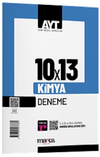 2025 AYT Kimya 10 Deneme Tamamı Video Çözümlü - Marka Yayınları Kitap