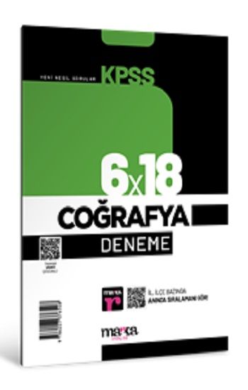 2025 KPSS Coğrafya 6x18 Deneme Tamamı Video Çözümlü - Marka Yayınları Kitap