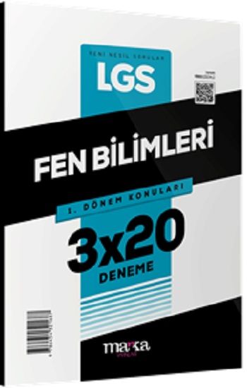 2025 LGS 1.Dönem Konuları Fen Bilimleri 3 Deneme - Marka Yayınları Kitap
