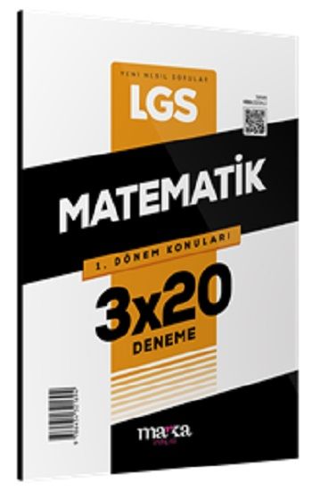 2025 LGS 1.Dönem Konuları Matematik 3 Deneme - Marka Yayınları Kitap