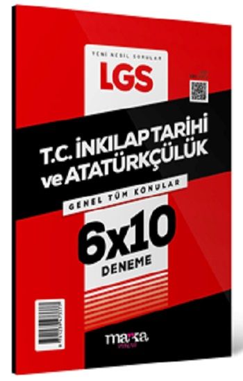 2025 LGS Genel Tüm Konular T.C. İnkılap Tarihi ve Atatürkçülük 6 Deneme - Marka Yayınları Kitap