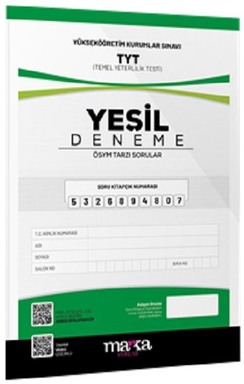 2025 TYT Yeni Nesil Yeşil Deneme Tamamı Video Çözümlü - Marka Yayınları Kitap