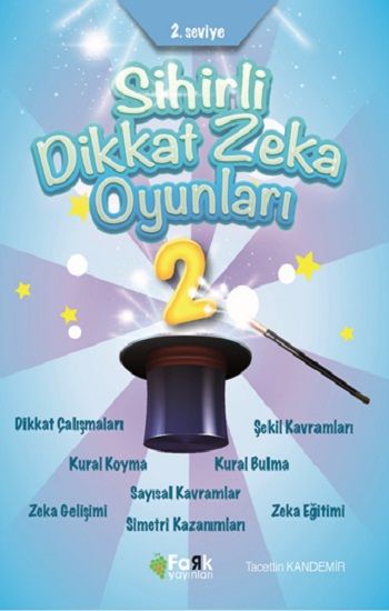 2.Seviye - Sihirli Dikkat Zeka Oyunları 2 (İlkokul) - Fark Yayınları Kitap