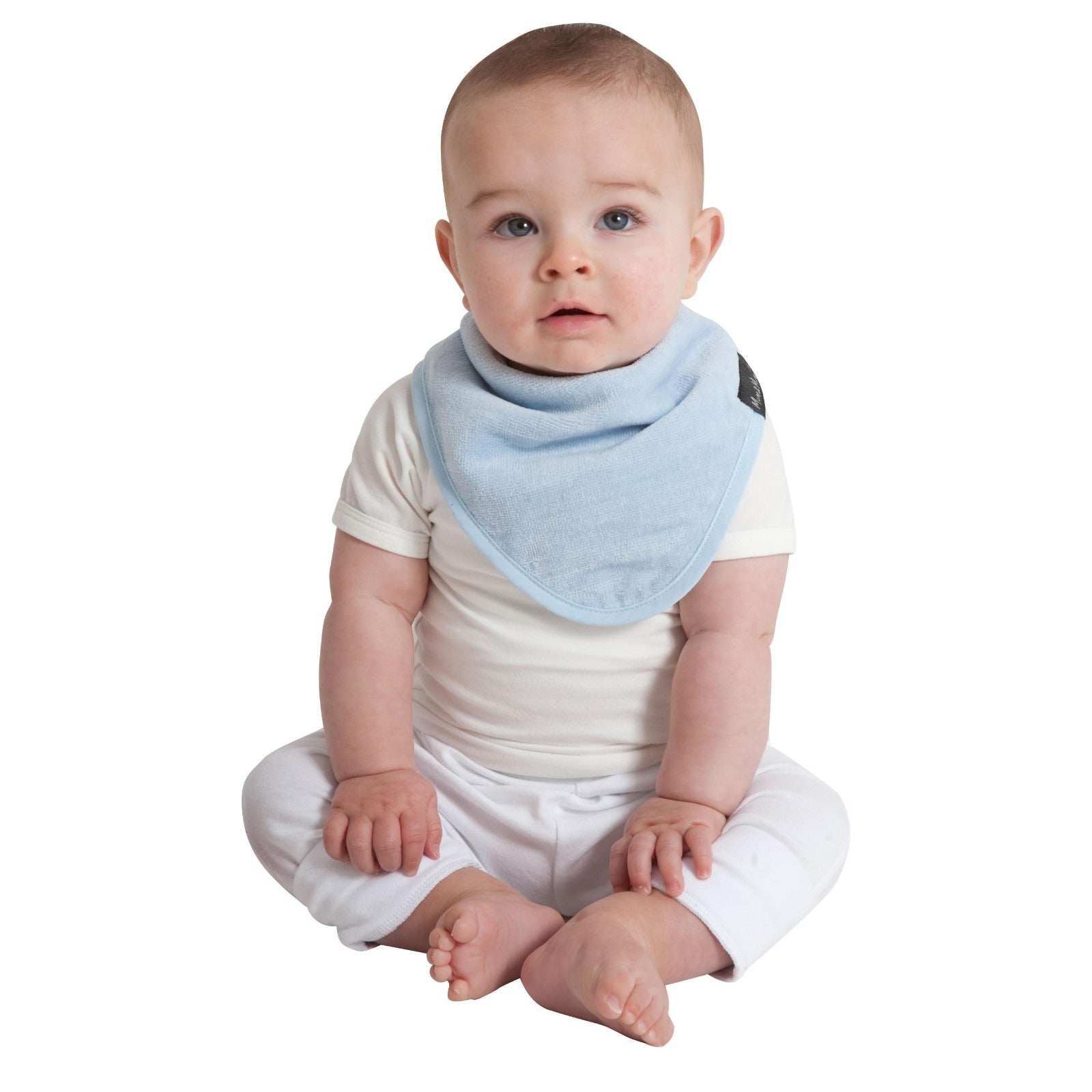 3 PACK - Mum 2 Mum Bandana Style Baby Bibs - Denim / Baby Blue / Stone - mezetto Baby&More Baby&More