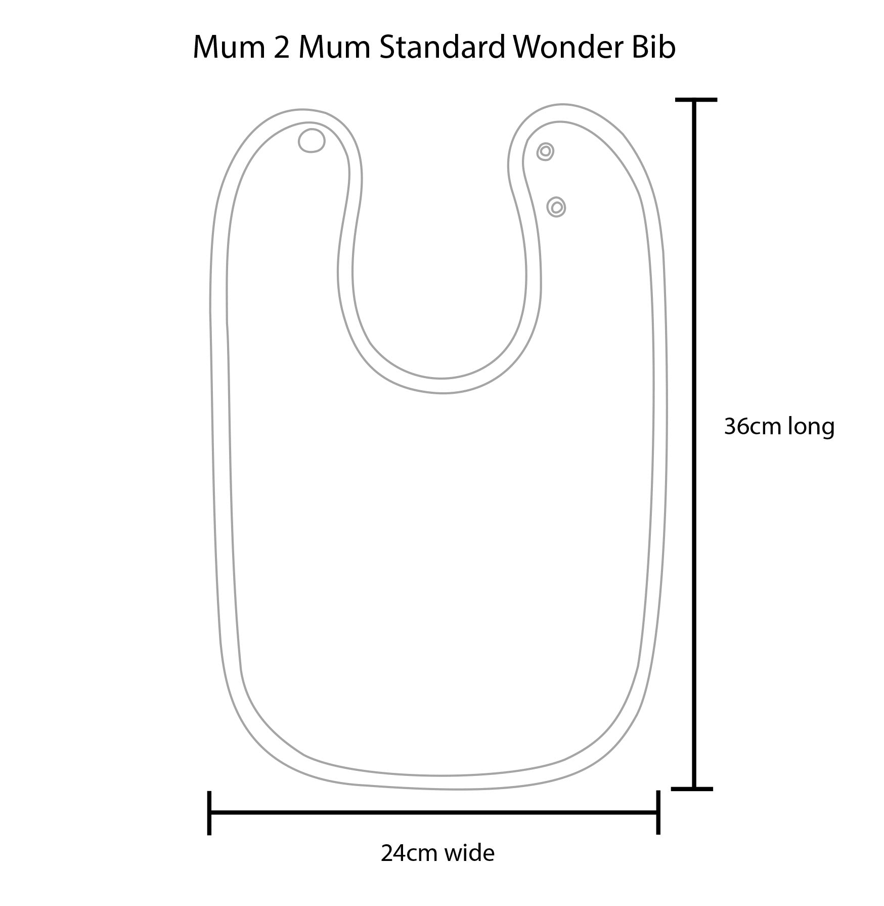 3 PACK - Mum 2 Mum Standard Bibs - Lemon / Mint / Stone - mezetto Baby&More Baby&More