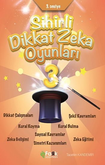 3. Seviye -Sihirli Dikkat Zeka Oyunları 3 (İlkokul) - Fark Yayınları Kitap