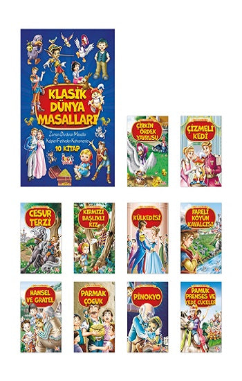 Klasik Dünya Masalları - (10 Kitap) – Bıcırık Yayınları kitap kapağı