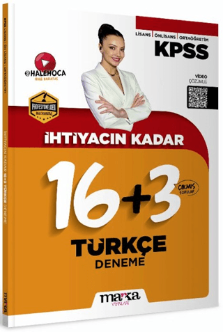 KPSS İhtiyacın Kadar Türkçe 16+3 Deneme – Marka Yayınları kitap kapağı