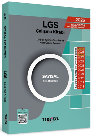 LGS Sayısal Fen Bilimleri Çıkmış ve Örnek Sorular – Marka Yayınları kitap kapağı