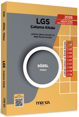 LGS Sözel Türkçe Çıkmış ve Örnek Sorular – Marka Yayınları kitap kapağı