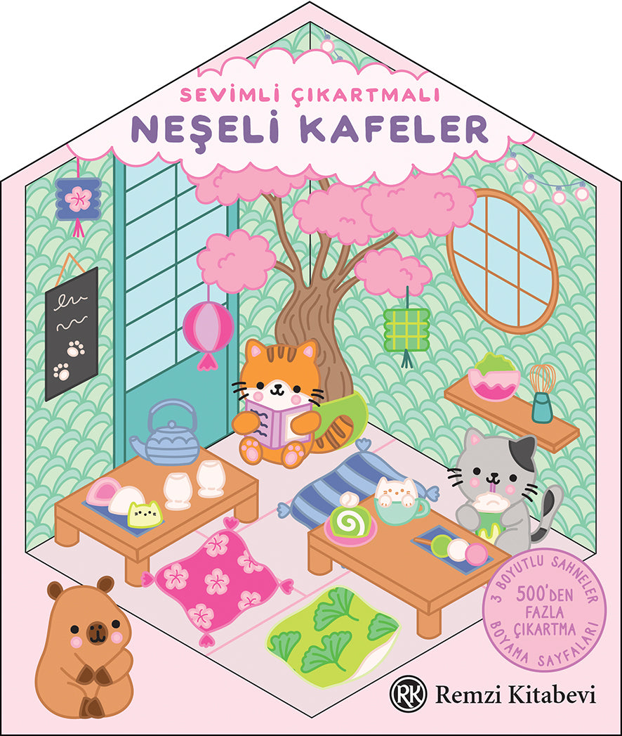Sevimli Çıkartmalı Neşeli Kafeler – Remzi Kitabevi kitap kapağı