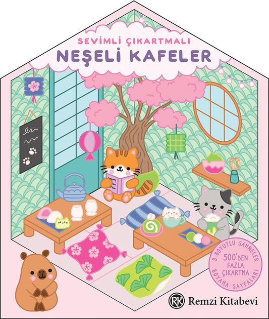 Sevimli Çıkartmalı Neşeli Kafeler – Remzi Kitabevi kitap kapağı