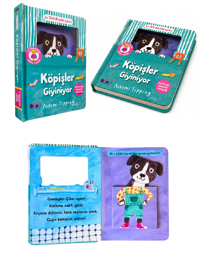 Bir Tatlı Rüyalar Hikayesi - Köpişler Giyiniyor - Ciltli – Beta Kids kitap kapağı