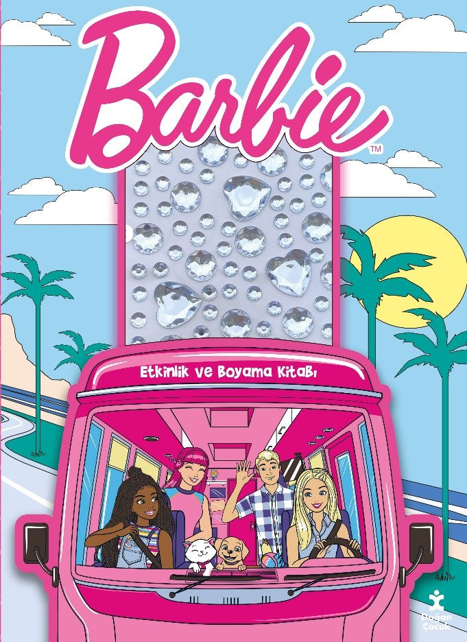 Barbie - Taşlı Çıkartmalarla Etkinlik ve Boyama Kitabı – Doğan Çocuk kitap kapağı