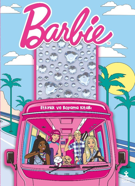 Barbie - Taşlı Çıkartmalarla Etkinlik ve Boyama Kitabı – Doğan Çocuk kitap kapağı