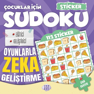 Çocuklar İçin Sudoku - Sticker Hediyeli Zor Seviye 4 – Dokuz Yayınları kitap kapağı