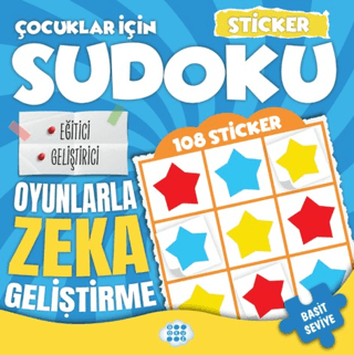 Çocuklar İçin Sudoku - Sticker Hediyeli Basit Seviye 3 – Dokuz Yayınları kitap kapağı