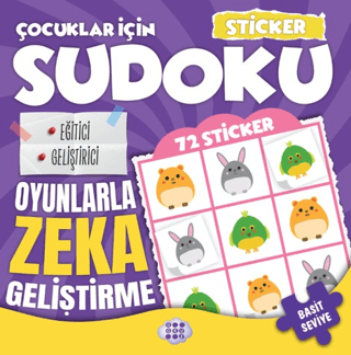 Çocuklar için Sudoku - Sticker Hediyeli Basit Seviye 2 – Dokuz Yayınları kitap kapağı